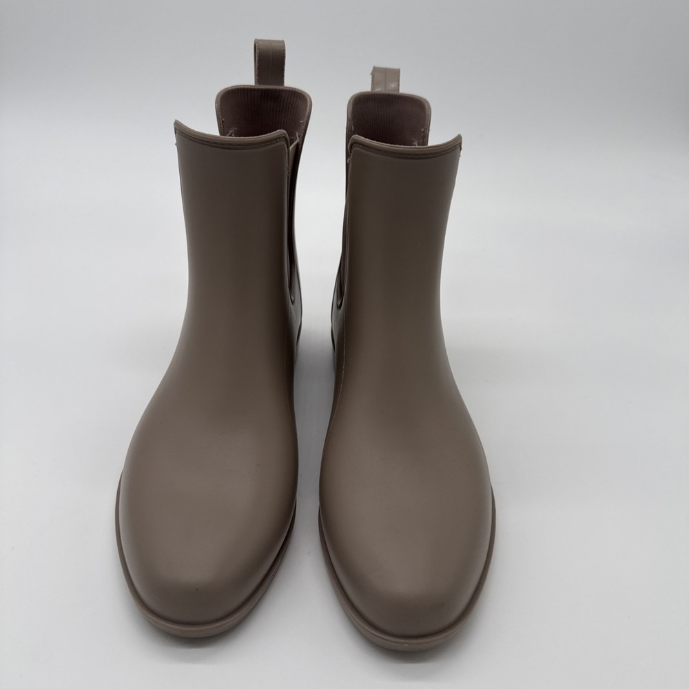 Women's Chelsea Rain-Rubber Boots - A New Day Taupe Size 8